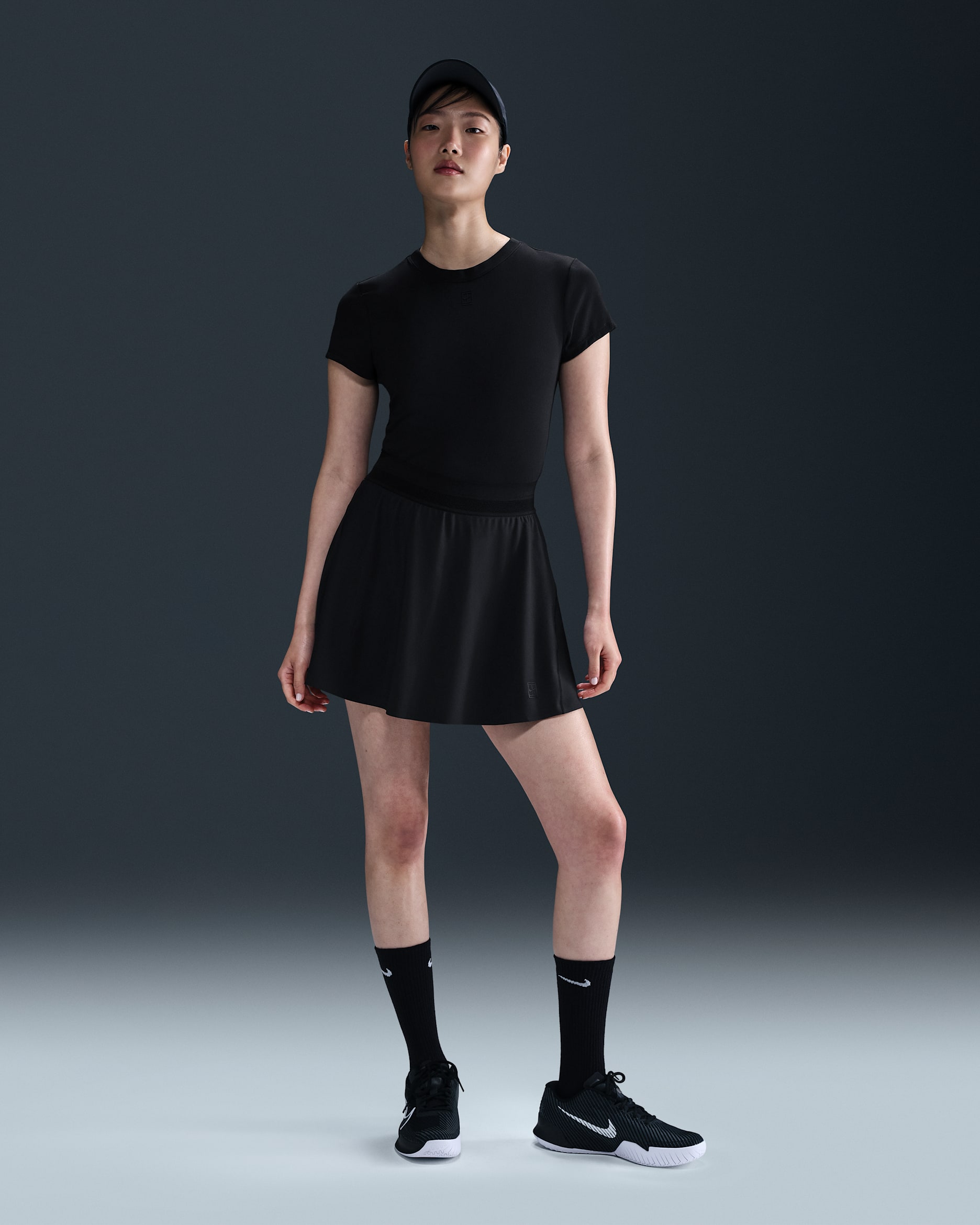 ★新品★　NIKE　NikeCourt Advantage Skirt Nike Court Pleated Advantage Skirt - Armory Navy/White